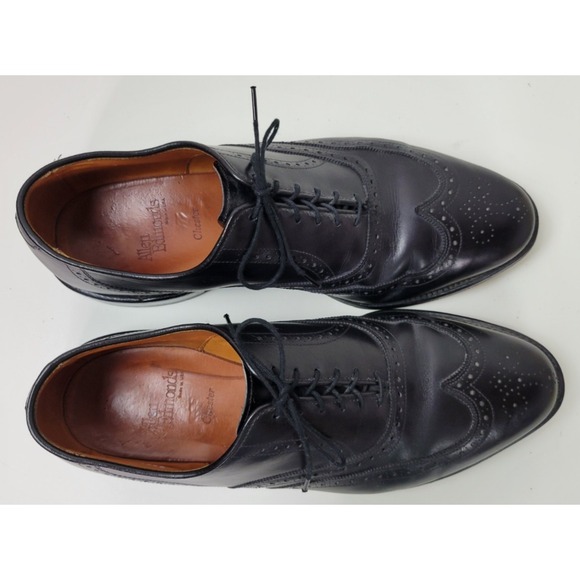 Allen Edmonds Mens Chester Black‎ Leather Wintip Brogue Dress Shoes 10.5 D main image 9